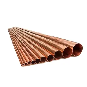 China Professional Supplier Copper Steel Tube Pipe C11000 C10200 C12000 C12200 Small Large Diameter Round Oval Copper Pipe