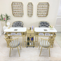 Ensemble de manucure de luxe de haute qualité, écologique, style moderne, mobilier de salon, chaise de pédicure, table, équipement de spa