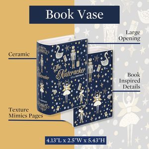 Vase en céramique en forme de <span class=keywords><strong>livre</strong></span> Original petit décor à la maison pour les amoureux des livres mignon <span class=keywords><strong>casse</strong></span>-<span class=keywords><strong>noisette</strong></span> ornement de noël Vase de table - Product Image 6