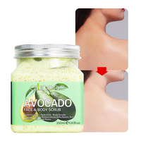 Usine en gros 350ml nettoyant en profondeur crème de gommage pour le corps pour une peau douce et lisse crème de gommage hydratante exfoliante pour le corps