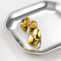 Manchettes d'oreille en acier inoxydable plaqué or, étanches, anti-ternissement, hypoallergéniques, sans perçage, à clipser, vente en gros de bijoux