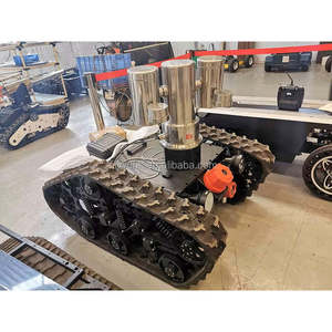 Châssis de véhicule robotique extérieur à chenilles en caoutchouc de haute qualité, capacité de charge de 260 kg, base de char à chenilles - Product Image 2