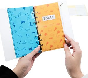 Enveloppes en plastique réutilisables pour système de budget, planification budgétaire avec 12 feuilles de budget - Product Image 6