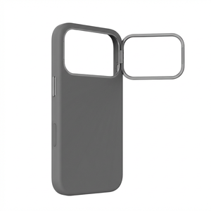 For iPhone 17 Pro Max Magnetic Silicone Protective Case with <b>Lens</b> Holder for Skin-Sensitive Users - Product Image 2