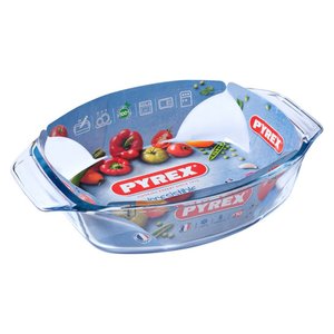 Pirofila en verre borosilicate (35x24x7cm) ovale transparente 411B000 7646 - Product Image 1