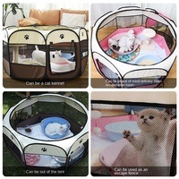 Tente pour animaux de compagnie octogonale d'extérieur à 8 couleurs, pop-up, respirante, pour chien et chat, parc pliable, lit de maternité, chambre, imperméable, vente chaude