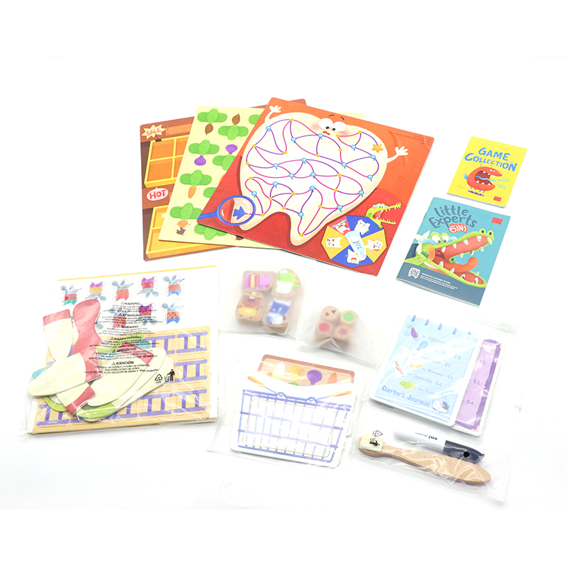 Custom-made Board Game Family game custom full color artpaper printing activity ludo board game set with box