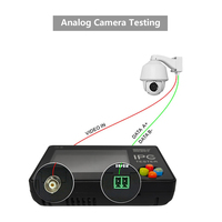 Probador de Cámaras CCTV 7 Pulgadas con Monitor IPS Táctil y Cable Coaxial con Placa de Alimentación DC, Soporta Cámaras IP, AHD, CVI, TVI de 8MP