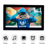 Cadre photo numérique rotatif à écran LED à fonction simple 21.5 "22" pour affichage publicitaire vidéo Portrait