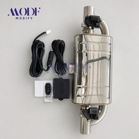 Silencieux d'échappement électrique universel professionnel personnalisé en acier inoxydable de 2,75 pouces avec télécommande, épaisseur 1,5 mm
