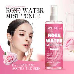 Brume tonifiante végane à l'eau de rose bio Greenlem - Spray hydratant et apaisant pour le visage, pour tous types de peaux, marque privée - Product Image 3
