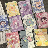 Notizblock 80 Blatt Mini-Notizbuch Niedliches Tagebuch Journal A7 Spiralbindung Papiereinband Geschenk-Planer für die Schule