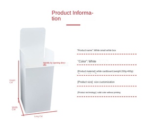 Có Thể Tái Chế Bán Buôn Biểu Tượng Tùy Chỉnh In Chất Lượng Cao Mỹ Phẩm Vuông Thẻ Trắng Gấp Hộp Cho Bao Bì - Product Image 6