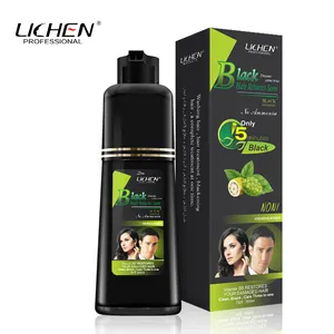 Permanent Easy Use Schwarze Haarfarbe Shampoo Haar färbemittel für weißes Haar