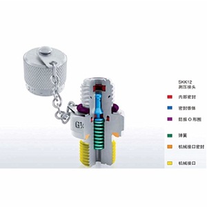 อะแดปเตอร์ Stauff วาล์วกรวยแบบเกลียว ข้อต่อทดสอบแรงดันซีล S12.65x1.5 เครื่องมือไฮดรอลิกแรงดันสูงสแตนเลส - Product Image 2