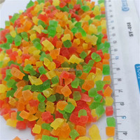 Fabriek Groothandel Bulk Kleurrijke 10Mm Gemengde Kleur Papaja Dobbelstenen Papaja Korrels Voor Fruit Thee Ingrediënten