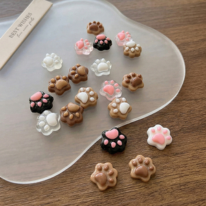 Decorazioni per Unghie a Forma di Zampa di Gatto, Colorate e Carine, in Resina di Alta Qualità Ideale per accessori fai-da-te per unghie - Product Image 4