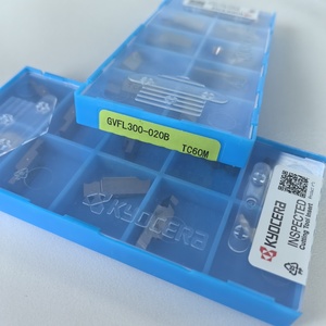 Kyocras เม็ดมีด TC60M คาร์ไบด์แบบ GVFL300-020B สำหรับเครื่องกลึง CNC เครื่องมือกลึงภายนอกเคลือบแข็งสุดๆรับประกัน1ปี - Product Image 1
