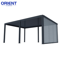 Pergolas de jardin au design personnalisé Pergolas bioclimatiques en aluminium antirouille 6x4 Pergola motorisée rétractable 6x3.6 en vente