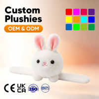 Peluche Mostro Monocolo Viola e Giallo Personalizzato con Corno, Braccialetto in Cotone, Peluche Lungo Lavato, Giocattolo per Bambini