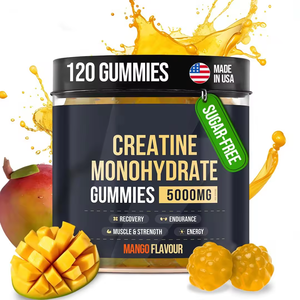 Vitahoalthy OEM/ODM, marca privada, suministro de fábrica, crecimiento muscular, creatina, monohidrato, gomitas, sabor a Mango, ayuda a construir músculo - Product Image 1