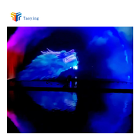 Projecteur laser à écran d'eau 3D avec système de sonorisation Projection de fontaine Rideaux d'eau Projection de rideau d'eau de fontaine