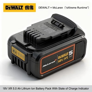 <span class=keywords><strong>DeWalt</strong></span>マクラーレンF1 DCB184 18V 20V <span class=keywords><strong>5Ah</strong></span>バッテリーMAXプレミアムXR DCB184、DCB200、DCB206 Ion電動工具バッテリーオリジナル - Product Image 6