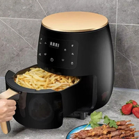 Friteuse à air électronique intelligente 6L grande capacité, sans fumée, machine à frites multifonction automatique spéciale pour la cuisine