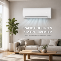 24,000 BTU Inverter Variable Frequency Air Conditioner Tipe Split Dinding Unit Pendingin Udara Pendingin Pemanas HZ24