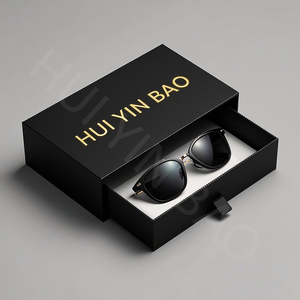 Boîtes d'emballage de lunettes de soleil de luxe personnalisées pour étui à lentilles de contact boîte à lunettes en papier pour cadeau lunettes soleil de la VR en cuir - Product Image 4