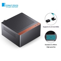 Boîtier d'ordinateur de bureau compact et portable Qiao Si Bo N10 en alliage d'aluminium Mini-ITX Full Tower, respirant, NV10