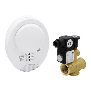 Componenti Industriali GASBLOC, Rilevatore di Gas GPL Minikit con Valvola Solenoide a Reset Manuale da 3/4 di Pollice - Product Image 1