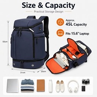 Mochila para Portátil de Gran Capacidad al por Mayor con Compartimento para Zapatos, Separación en Seco y Húmedo, Bolsa de Viaje Deportiva Impermeable para Hombres y Mujeres