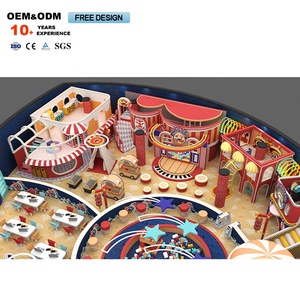 Customized New Red Lion-Themed Indoor Playground Equipment Children's Obstacle <b>Trampoline</b> - Product Image 4