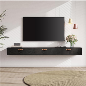 Meuble TV Flottant Moderne 65 Pouces, Console Murale en Bois, Meuble Multimédia, Étagère TV pour <span class=keywords><strong>Chambre</strong></span>, Atelier, Salon - Product Image 2
