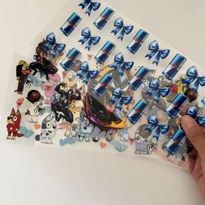 Envolturas de Alta Calidad para Vasos de Vidrio de 16 oz, Material PET, Calcomanías UV DTF, Envolturas de Dibujos Animados, Transferibles, Lavables e Impermeables para Tazas y Vasos - Product Image 2