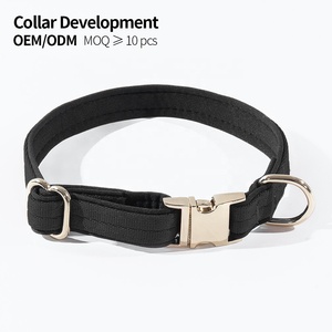 <span class=keywords><strong>Collar</strong></span> de Caza Personalizado con Logotipo de Marca para Perros, Ajustable, de Liberación Rápida, de Nailon, con Costuras Creativas, Color Negro Neutro, Talla XL, en Pequeñas Cantidades - Product Image 1