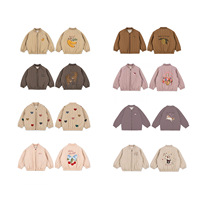 Nouvelle veste d'automne matelassée trois-en-un pour enfants, motif dessin animé, en coton épais, avec fermeture éclair, pour garçons et tout-petits