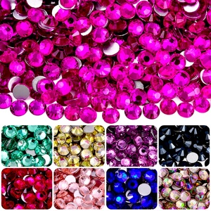 Strass en verre cristal Oleeya, nouvelle arrivée, SS6-SS20, haute qualité, dos plat, non thermocollants, pour artisanat Blingcrocs - Product Image 2
