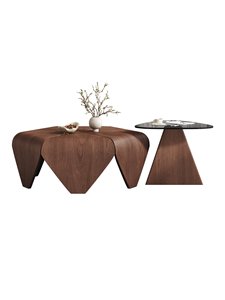 Set di Tavolini da Caffè in Legno Esagonali Minimalisti Stile Vintage di Alta Gamma Adatti per Piccoli Soggiorni Nuovo Modello di Tavolino da Caffè - Product Image 5