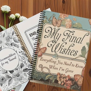 Custom End of Life Planner Final Arrangements Notebook A5 End-of-Life Planner Spiral Bound with Hardcover Paper Cover A3 Size - Product Image 2