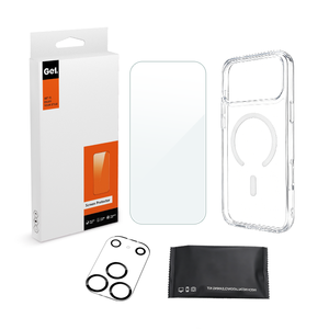 En stock – Vente en gros – Coque de téléphone 3-en-1 avec protection d'écran en verre trempé 9H et protection d'objectif d'appareil photo pour <span class=keywords><strong>iPhone</strong></span> 14 15 16 17 18 Pro Max - Product Image 1