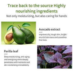 Wholesale Hand Skin Care <b>Gloves</b> Avocado and Perilla Leaf Hand Mask with Removable Finger Tips for Using During a Manicure - Product Image 4