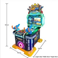 Machine de jeu d'arcade de tir pour enfants, son réaliste, construction en alliage de zinc métallique, 2 joueurs, anglais
