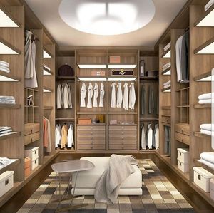 Armoire à vêtements en bois avec porte-chaussures Design Simple sans porte de l'usine de oman - Product Image 2