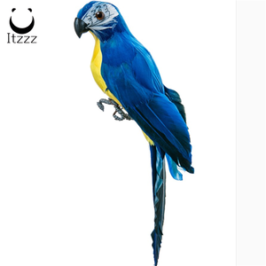 Vẹt Lông Nhân Tạo Nhiều Màu Handmade Mô Phỏng Thực Tế Bird Home Garden Đồ Chơi Trang Trí - Product Image 4