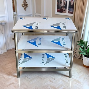 Tavolo <span class=keywords><strong>da</strong></span> <span class=keywords><strong>Lavoro</strong></span> in Acciaio Inox Resistente, <span class=keywords><strong>Banco</strong></span> <span class=keywords><strong>da</strong></span> <span class=keywords><strong>Lavoro</strong></span> Smontabile per Cucine Commerciali, Hotel, Ristoranti e Fabbriche - Product Image 6