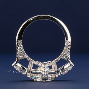 14K Solid Gold Lab Created <b>Diamond</b> <b>Ring</b> for Women Elegant Sparkling Synthetic <b>Diamond</b> <b>Ring</b> Fine Jewelry Gift for Anniversary - Product Image 5