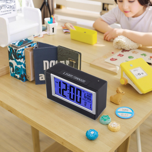 <span class=keywords><strong>Réveil</strong></span> numérique multifonctionnel avec fonction de répétition, calendrier, rétroéclairage, capteur, bureau, table, pour enfants, chambre, maison, bureau - Product Image 2
