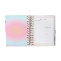 Carnet de planification quotidienne personnalisé, planificateur mensuel non daté, suivi des objectifs, organisateur, journal, agenda spirale, pour bureau et étudiants, format A5